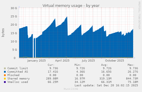 Virtual memory usage
